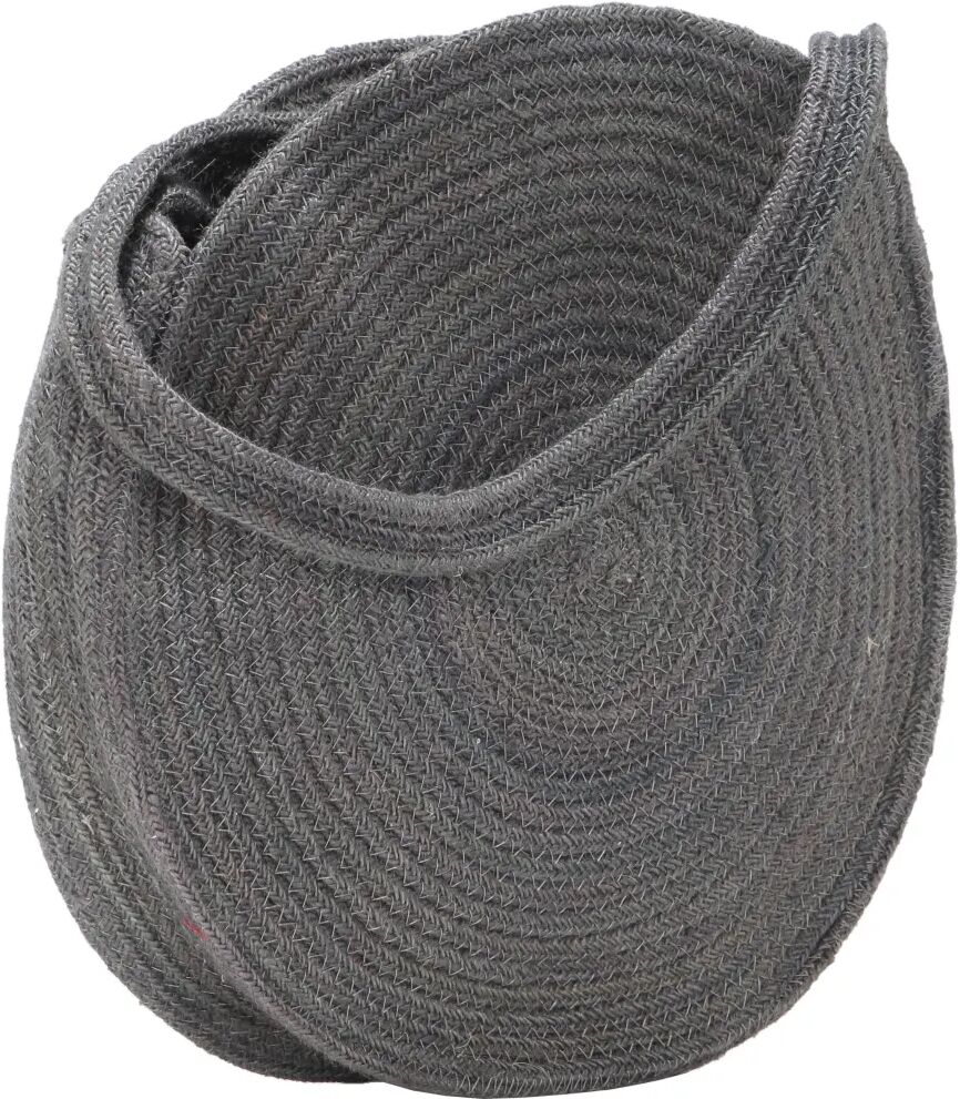 vidaXL Sac à bandoulière rond Gris foncé Jute fait à la main