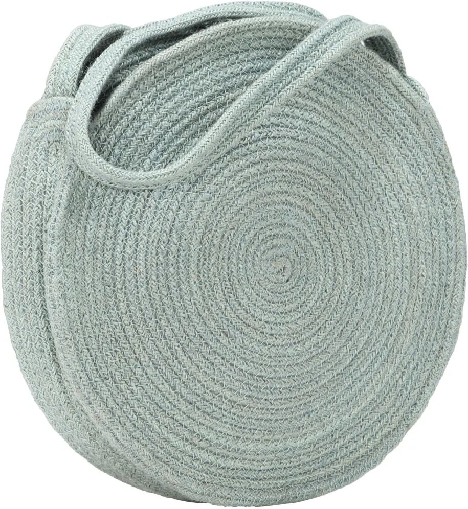 vidaXL Sac à bandoulière rond Vert olive Jute fait à la main