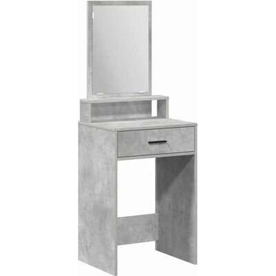 vidaXL MDF Gris Beton 50x41x140cm Coiffeuse Rectangulaire vidaXL MDF Gris Beton 50x41x140cm Coiffeuse Rectangulaire