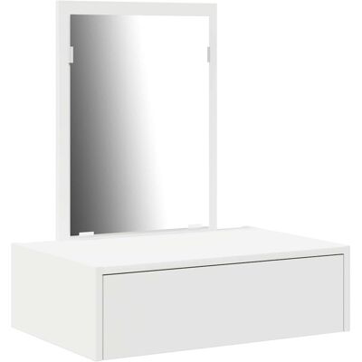 vidaXL MDF Blanc 60 x 40 x 70 cm Table de maquillage - Coiffeuse vidaXL MDF Blanc 60 x 40 x 70 cm Table de maquillage - Coiffeuse