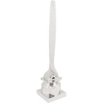 vidaXL Sculpture Argent Aluminium 26 x 26 x 110 cm Art Nouveau vidaXL Sculpture Argent Aluminium 26 x 26 x 110 cm Art Nouveau