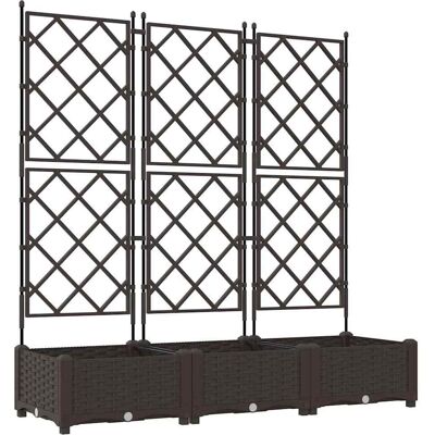 Vidaxl Jardinière - Résistant aux Intempéries, Design Moderne 3 pcs Vidaxl Jardinière - Résistant aux Intempéries, Design Moderne 3 pcs