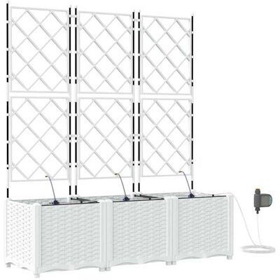 Jardinières avec système d'irrigation Vidasxl 3 pcs Blanc Jardinières avec système d'irrigation Vidasxl 3 pcs Blanc