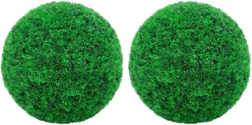 vidaXL Boules de buis artificielles 2 pcs 45 cm