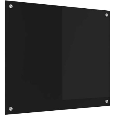 vidaXL Crédence de cuisine Noir 70 x 60 cm verre trempé vidaXL Crédence de cuisine Noir 70 x 60 cm verre trempé