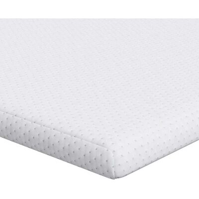 vidaXL Surmatelas Blanc 100 x 200 cm Tissu Jacquard vidaXL Surmatelas Blanc 100 x 200 cm Tissu Jacquard