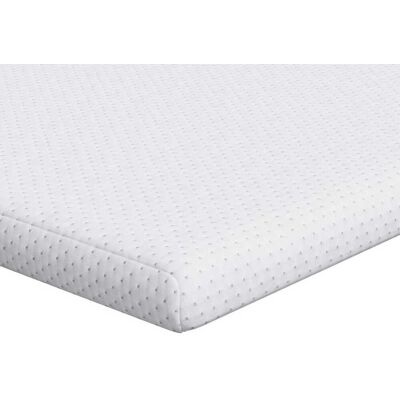 vidaXL Surmatelas Blanc 100 x 200 cm Tissu Jacquard vidaXL Surmatelas Blanc 100 x 200 cm Tissu Jacquard