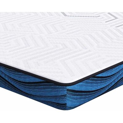 vidaXL Surmatelas Blanc 100 x 200 cm Tissu jacquard vidaXL Surmatelas Blanc 100 x 200 cm Tissu jacquard