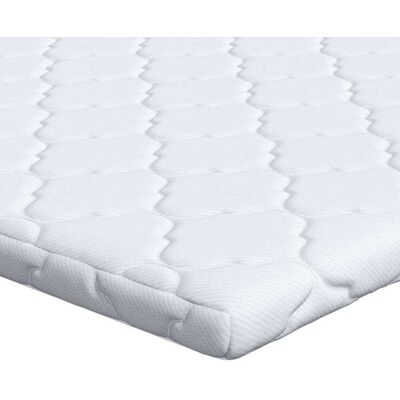 vidaXL Surmatelas en Coco Blanc 100 x 200 cm Tissu jacquard vidaXL Surmatelas en Coco Blanc 100 x 200 cm Tissu jacquard
