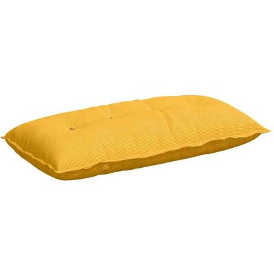 vidaXL Coussin de Dos Jaune clair 100 x 50 cm Tissu en velours côtelé vidaXL Coussin de Dos Jaune clair 100 x 50 cm Tissu en velours côtelé