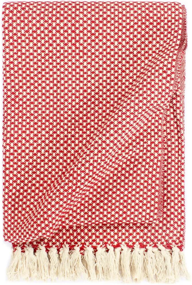 vidaXL Couverture en coton 160 x 210 cm Rouge