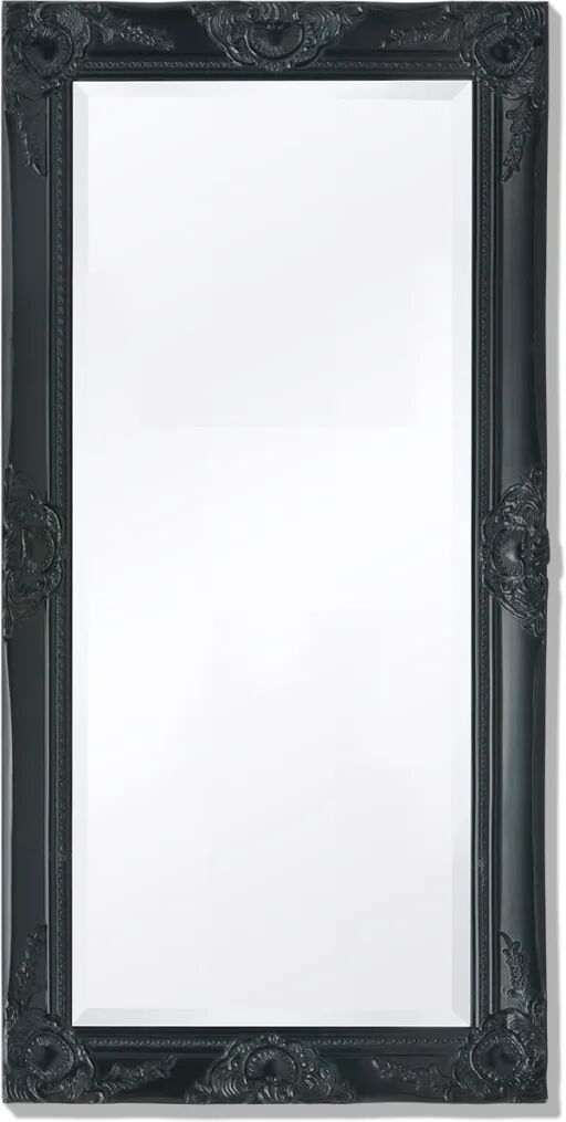 vidaXL Miroir mural Style baroque 100 x 50 cm Noir