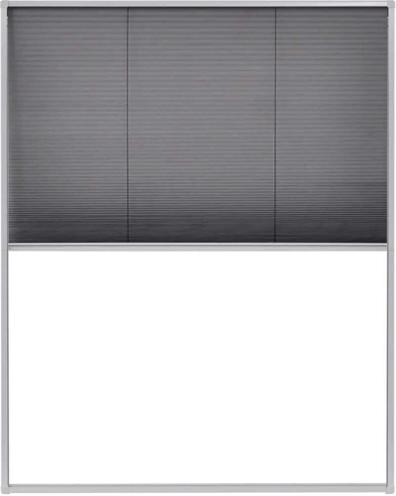 vidaXL Moustiquaire plissée pour fenêtre Aluminium 120x160 cm