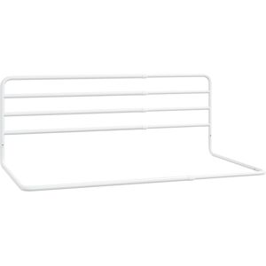 vidaXL Barrière de sécurité de lit d'enfant Blanc (76-137)x55 cm Fer