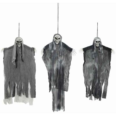 vidaXL Fantôme Suspendu Halloween 3 pc Noir 66 x 110 cm Polyester vidaXL Fantôme Suspendu Halloween 3 pc Noir 66 x 110 cm Polyester