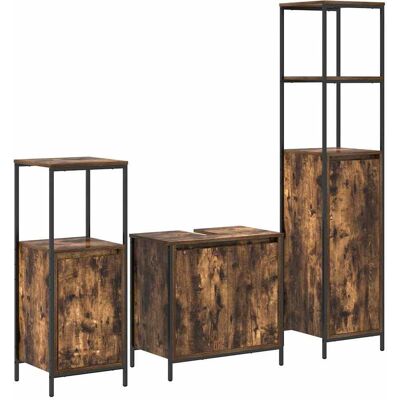 vidaXL Ensemble de Meubles de Salle de Bain 3 pièces - Meubles de Bain vidaXL Ensemble de Meubles de Salle de Bain 3 pièces - Meubles de Bain