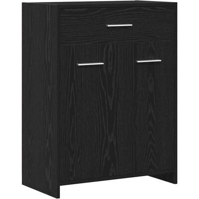 Armoire de bain en chêne noir VidaXl - 60x33x80 cm - Meuble de rangement pour salle de bain Armoire de bain en chêne noir VidaXl - 60x33x80 cm - Meuble de rangement pour salle de bain