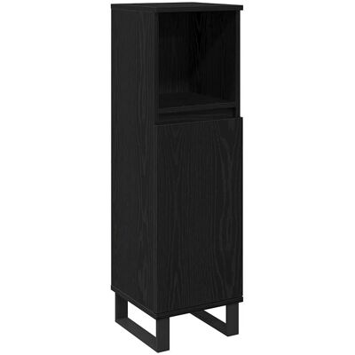 vidaXL Armoire de salle de bain en chêne noir - Rangement de bain vidaXL Armoire de salle de bain en chêne noir - Rangement de bain