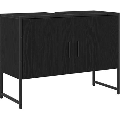 Armoire de salle de bain en chêne noir Vidaxl 80x33x60 cm Armoire de salle de bain en chêne noir Vidaxl 80x33x60 cm
