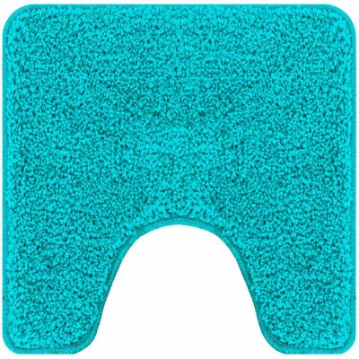 vidaXL Tapis de bain rond en microfibre turquoise - Accessoire de salle de bain vidaXL Tapis de bain rond en microfibre turquoise - Accessoire de salle de bain