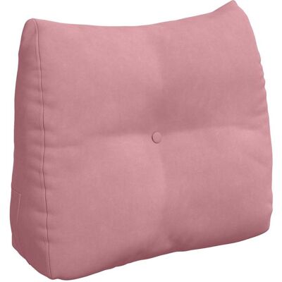 vidaXL Coussin de Dos Rose 60 x 24 x 50 cm Velours vidaXL Coussin de Dos Rose 60 x 24 x 50 cm Velours
