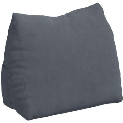 vidaXL Coussin de Dos Gris foncé 45 x 20 x 35 cm vidaXL Coussin de Dos Gris foncé 45 x 20 x 35 cm