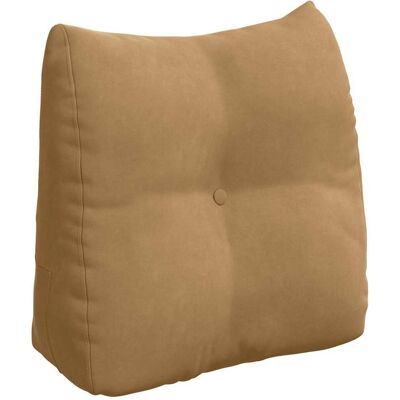 vidaXL Coussin de Dos Marron 45 x 24 x 50 cm Velours vidaXL Coussin de Dos Marron 45 x 24 x 50 cm Velours