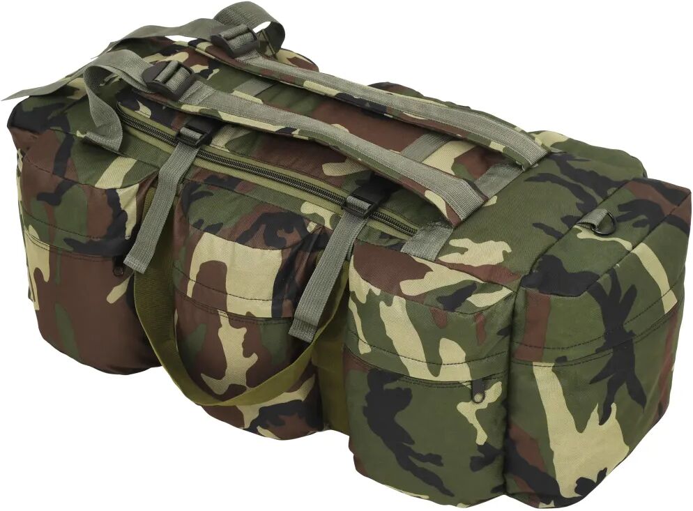 vidaXL Sac de sport en style militaire 3-en-1 120 L Camouflage