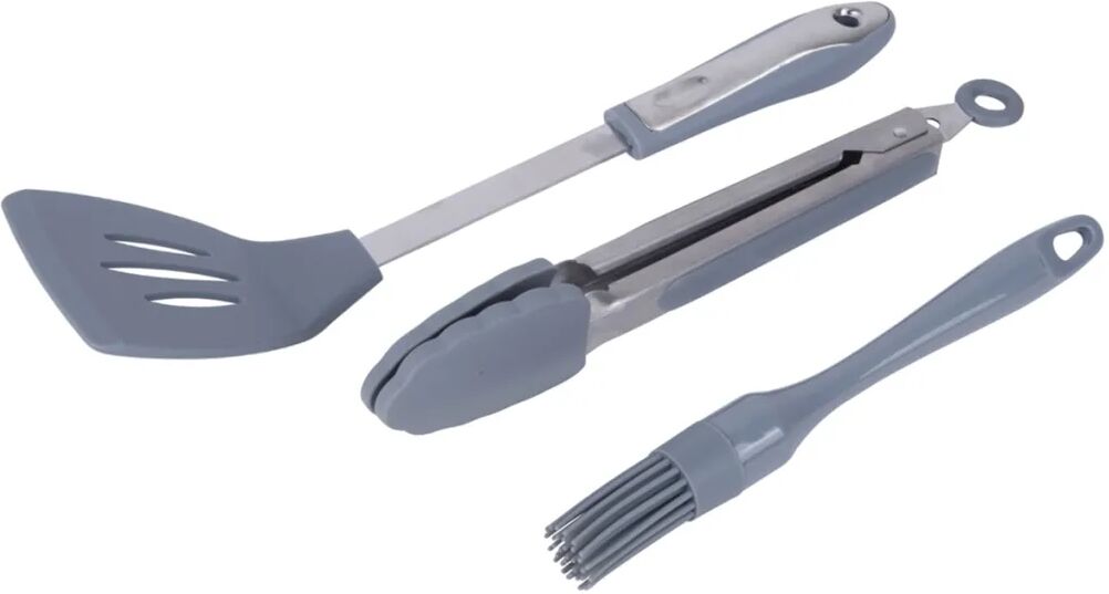 Camp Gear Outils de barbecue 3 pièces Silicone