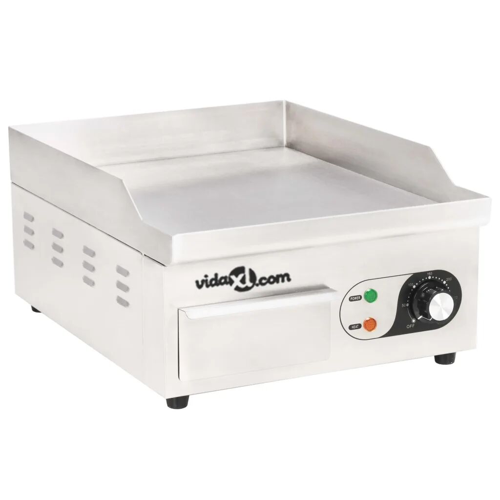 vidaXL Plancha électrique Acier inoxydable 2000 W 36 x 47 x 22 cm