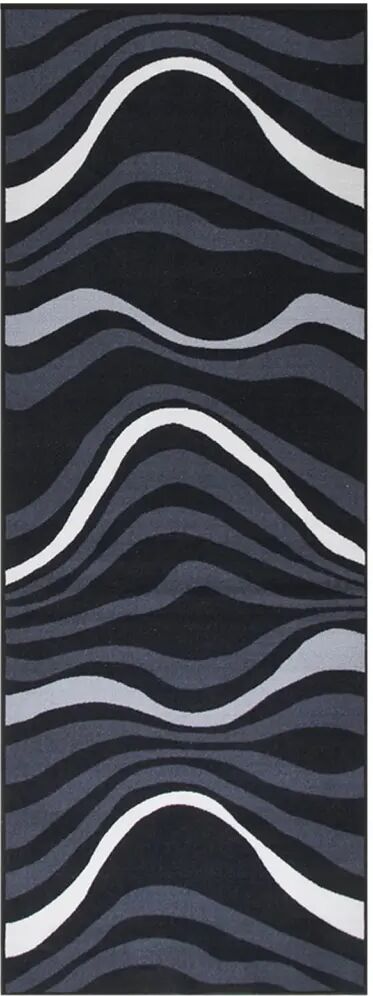 vidaXL Tapis de couloir Noir 80x250 cm