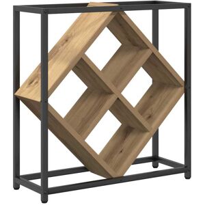 vidaXL Étagère à Vin en Chêne Artisanale - Étagère à Vin vidaXL Étagère à Vin en Chêne Artisanale - Étagère à Vin