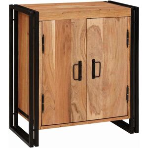 vidaXL Cabinet de chevet Marron 66 x 35 x 76 cm Bois d'acacia massif vidaXL Cabinet de chevet Marron 66 x 35 x 76 cm Bois d'acacia massif