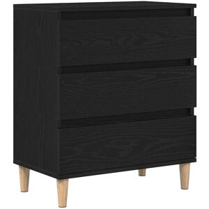 Buffet en bois noir Vidaxl 60x35x70 cm Buffet en bois noir Vidaxl 60x35x70 cm