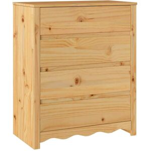 vidaXL Commode en Bois Massif Marron Rectangulaire - Rangement vidaXL Commode en Bois Massif Marron Rectangulaire - Rangement