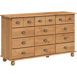 vidaXL Commode ASKIM Marron 79 x 40 x 133,5 cm Bois de pin massif vidaXL Commode ASKIM Marron 79 x 40 x 133,5 cm Bois de pin massif