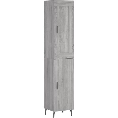 vidaXL Sonoma Gris Meuble Haut - Armoire de Rangement vidaXL Sonoma Gris Meuble Haut - Armoire de Rangement