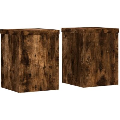 Support pour plantes vidaXL Chêne fumé 15x15x20 cm - Type de plante Support pour plantes vidaXL Chêne fumé 15x15x20 cm - Type de plante