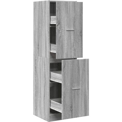 vidaXL Armoire apothicaire sonoma gris 40x41x144,5cm bois d'ingénierie vidaXL Armoire apothicaire sonoma gris 40x41x144,5cm bois d'ingénierie