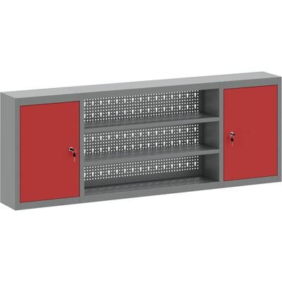 vidaXL Armoire à outils murale avec panneau rouge - Armoire à outils murale vidaXL Armoire à outils murale avec panneau rouge - Armoire à outils murale