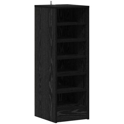 vidaXL Armoire à chaussures noire - Moderne, Gain de place, 6 étagères vidaXL Armoire à chaussures noire - Moderne, Gain de place, 6 étagères