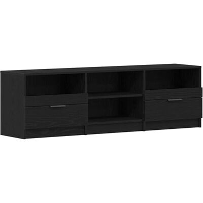 Meuble TV en chêne noir vidaXL - Moderne, Polyvalent et Rangement Meuble TV en chêne noir vidaXL - Moderne, Polyvalent et Rangement