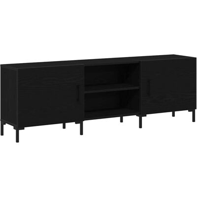 vidaXL Meuble TV en Chêne Noir - Solution de Rangement Moderne vidaXL Meuble TV en Chêne Noir - Solution de Rangement Moderne
