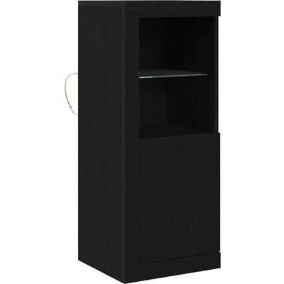 Vidaxl - Buffet moderne avec lumières LED - Chêne Noir Vidaxl - Buffet moderne avec lumières LED - Chêne Noir