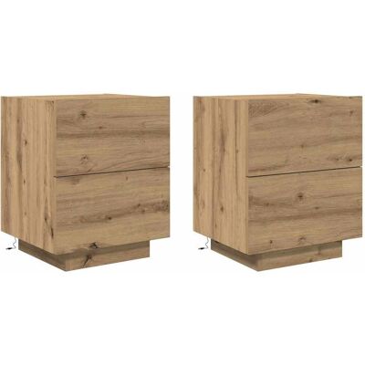 vidaXL Chevet Artisan Eiche - Rangement Moderne vidaXL Chevet Artisan Eiche - Rangement Moderne