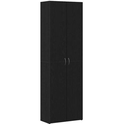 vidaXL Cabinet de Bureau Chêne noir 60 x 32 x 190 cm Bois d'ingénierie vidaXL Cabinet de Bureau Chêne noir 60 x 32 x 190 cm Bois d'ingénierie