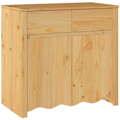 vidaXL Eiche Holz Mittel Stauraum Sideboard - Buffet vidaXL Eiche Holz Mittel Stauraum Sideboard - Buffet