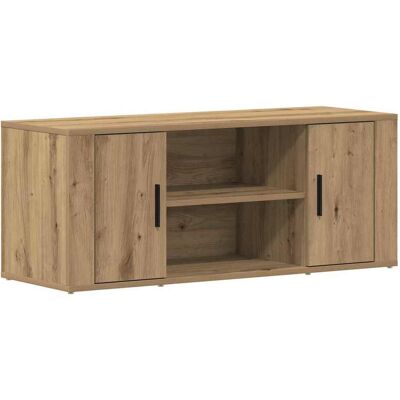 vidaXL Meuble TV Artisan Eiche - Moderne, Pratique, Facile à Assembler - TV Stand vidaXL Meuble TV Artisan Eiche - Moderne, Pratique, Facile à Assembler - TV Stand