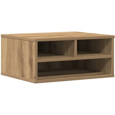 vidaXL Support pour Imprimante - Roble Ahumado - Bureau Compact vidaXL Support pour Imprimante - Roble Ahumado - Bureau Compact