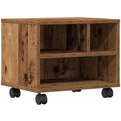 Support pour Imprimante en Bois Rustique VidaXL - 41x32x33,5 cm Support pour Imprimante en Bois Rustique VidaXL - 41x32x33,5 cm